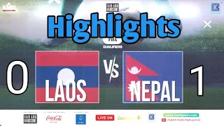 Nepal vs Laos 1-0 football match full highlights #nepalicricketnews