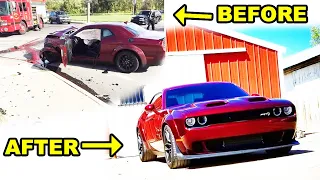 Building a Destroyed 2018 Challenger Hellcat Widebody in Minutes