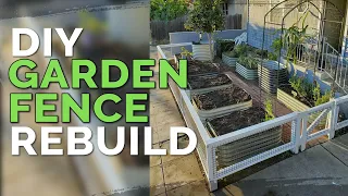 DIY Garden Fence Build | Multi-Purpose Fence Design (Before & After)