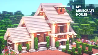Minecraft: How to build a simple two-story brick house