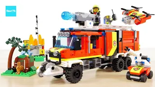 EGO City Fire Command Truck 60374 Speed Build & Review