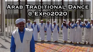 Arab Men Traditional Dance in DubaiExpo2020 | Moroccan Men Dancing | LOUYZA