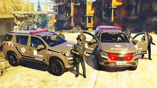 GTA 5 VIDA POLICIAL | ROTA + INCURSÃO NA FAVELA = CPF CANCELADO ( OLD BOB )