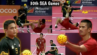 Sepak Takraw - Malaysia VS Thailand ! 30th SEA Games ! 1st Set ! Controversial Match