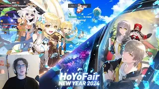 Zy0x Archive/VOD: Dec 31, 2023 - HoYoFair 2024 New Year Livestream Reaction, Vermillion Strongboxing