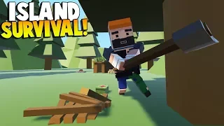Tiny Town - STRANDED AT SEA! ISLAND SURVIVAL! - Tiny Town VR Gameplay - HTC VIVE