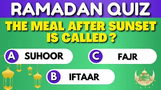 Ramadan Quiz 🌙🕋📿 Islamic Quiz (no music)