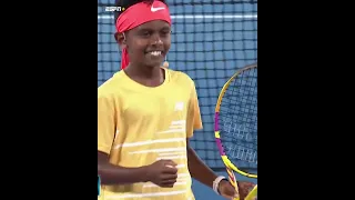 Novak Djokovic and Nick Kyrgios play Doubles with Children