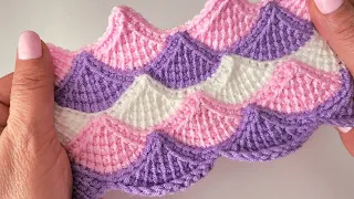 Super Easy Tunisian ‼️ Knittting  Tunisian Baby Blanket