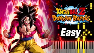 (EASY) LR INT Full Power SSJ4 Goku Finish Skill OST - DBZ Dokkan Battle - Piano Tutorial