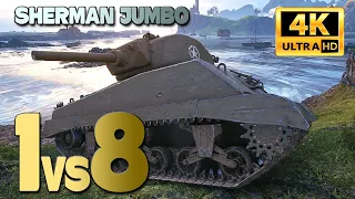 Sherman Jumbo: 1 vs. 8 mid tier fun - World of Tanks