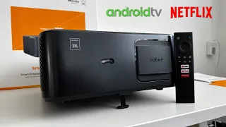 Yaber K2S Projector Review (NFC, JBL Speakers, Android TV & Netflix)!