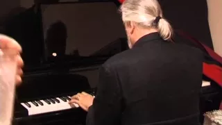 Jon Lord & Ian Paice  backstage during Deep Purple's 2000 world tour.