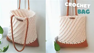🧶Amazing DIY Crochet Bag | Crochet Tote Bag | Mixed 2 Crochet Pattern So Lovely | ViVi Berry Crochet