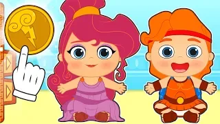 BABY ALEX AND LILY Dress up as Hercules and Megara 💥 Cartoons for Kids