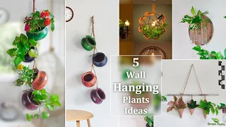5 Wall Hanging Plants Decor Ideas Using Indoor Plants  for the Front of Your House//GREEN PLANTS