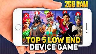 TOP 5 LOW END DEVICE INDIAN BATTLE ROYALE GAMES | SIGMAX | INDUS | UGW | SCARFALL 2.0 ?