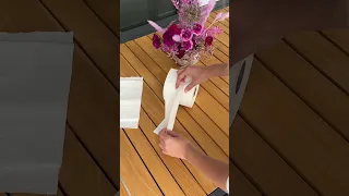 How I make bow shaped toilet paper for guests!