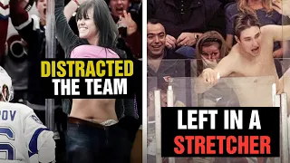 The DUMBEST NHL Fan Moments of All Time!