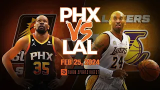 Los Angeles Lakers vs Phoenix Suns Full Qtr Game Highlights FEB 25, 2024 | NBA Season