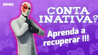 Como Reativar Sua Conta Epic Games Inativa !!! FORTNITE 2022