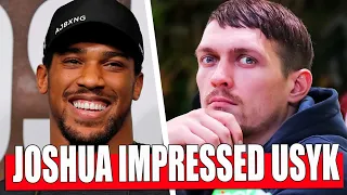 Anthony Joshua IMPRESSED WITH THE DANGEROUS SKILLS OF Alexander Usyk BEFORE THE FIGHT / Fury Wilder