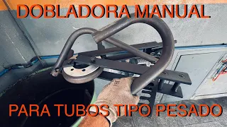 Dobladora de tubo casera