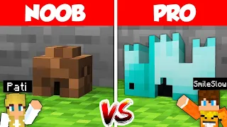 NAJMNIEJSZY DOMEK NOOB vs PRO w Minecraft!