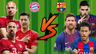 RLR vs MSN💪(Robben-Lewandowski-Ribery vs Messi-Suarez-Neymar)