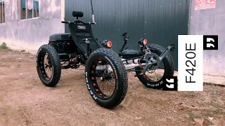 TrikExplor F420E Electric fat tire recumbent quad