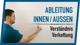 Ableitung von innen nach außen zum Verständnis Verkettung | Mathe by Daniel Jung