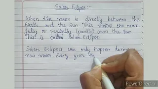 Essay on Solar Eclipse