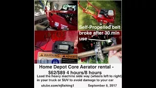 Home Depot newest core Aerator rental tips (1 of 2)