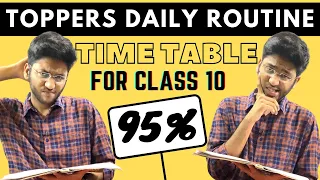 Time Table for Class 10 Students | Follow this to Score 95% in Class 10 Boards