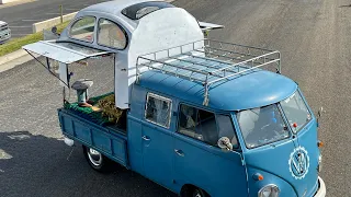 “Bubblicious” 1959 VW Double Cab Camper