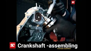 Scooter Center Tutorial Vespa PX -  Crankshaft assembling (Activate subtitles)