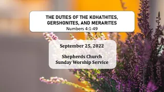 The Duties Of The Kohathites, Gershonites, And Merarites (Numbers 4:1-49) | Shepherds Church