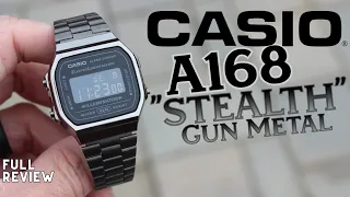 CASIO A168 "Stealth" Gun Metal (High End Budget Watch?) | Full Review