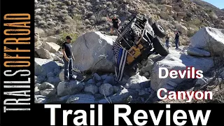 Devils Canyon:  A Cursed Trail - Trail Review and Guide Ocotillo California in 4k UHD