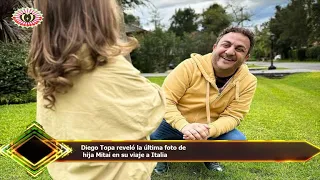 Diego Topa reveló la última foto de  hija Mitai en su viaje a Italia