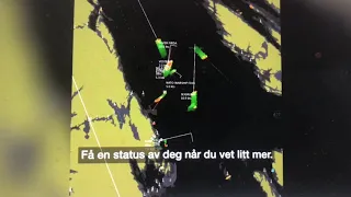 Fregatten Helge Ingstad kolliderer med tankskipet Sola, lyd og radar-logg