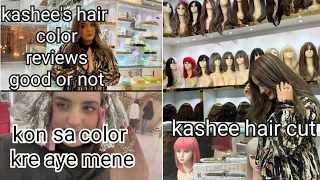 Kasheee salon mai hair color krta howa kia hai mera saath 😠 #kashees