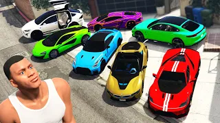 GTA 5 - Collecting LUXURY YOUTUBER Super Cars!