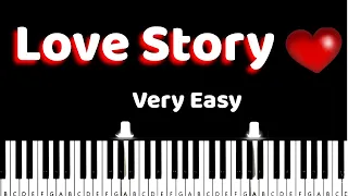 Love Story - Richard Clayderman - Very Easy Piano Tutorial