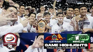 NCAA Season 98 Finals | Letran vs Benilde (Game 3)