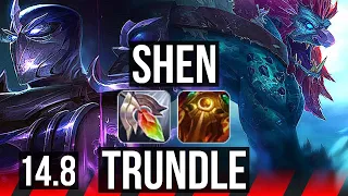 SHEN vs TRUNDLE (TOP) | Rank 5 Shen, 6/2/12 | KR Grandmaster | 14.8