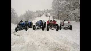 5 Traktör Karda Gezinti Ormanda Zevkli Safari (çift çeker gidemiyor tek çeker gidiyor)