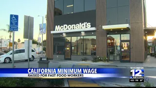 California raises minimum wage for fast food workers