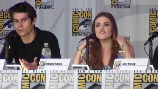 What was it like to kiss Dylan O'Brian   at the Teen Wolf panel SDCC 2013