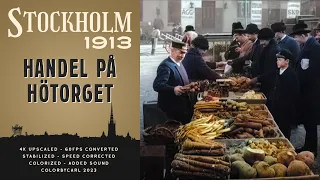 Handel på Hötorget (1913) - Remastered 4K 60fps